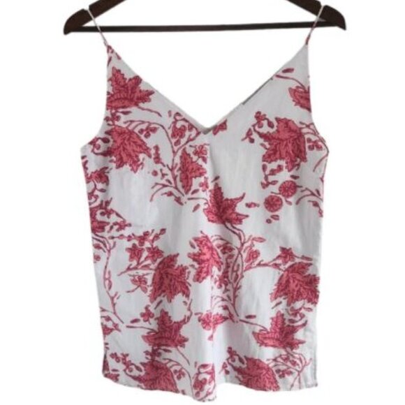 Club Monaco Tops - Club Monaco Soft Print Floral Chemise Cami Tank Top Silk Cotton XS Women NWT New